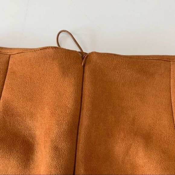 FAUX SUEDE MINI SKIRT - Picture 4 of 7